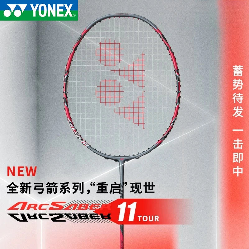 Yonex Original ARCSABER 11 PRO Badminton Racket ARC 7 PRO High Quality Speed Carbon Fiber Professional Rackets Set with Line